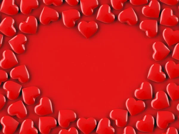 Corazón San Valentín Rojo Ilustración — Foto de Stock