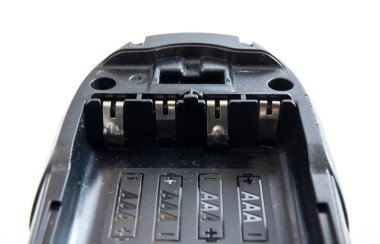 Pili soketine walky geveze aaa alkalin ayrı tut moduyla arka plan üzerinde boyutu