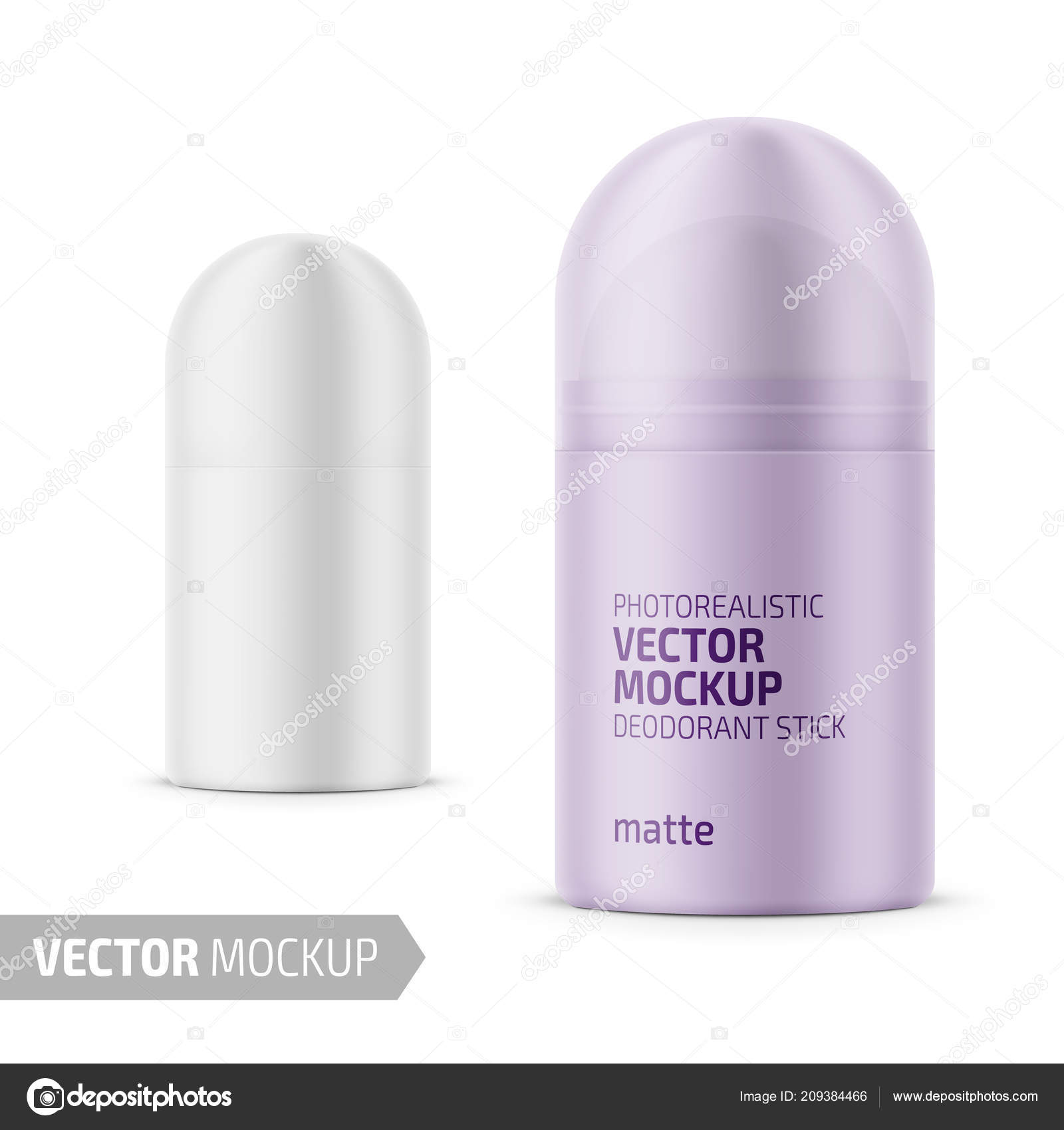 Download White Matte Plastic Dry Deodorant Antiperspirant Stick Realistic Packaging Mockup Vector Image By C Gruffi Vector Stock 209384466