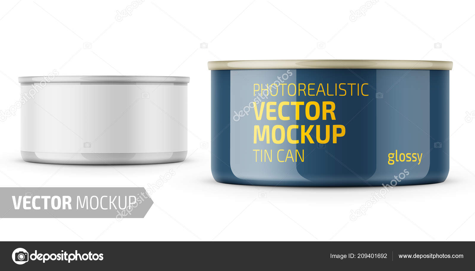 Download Tuna Can With Label And Sample Design Stock Vector Royalty Free Vector Image By C Gruffi 209401692