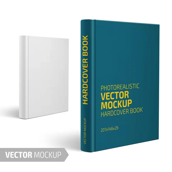 Leeres vertikales Hardcover-Buch mit Muster-Design. lizenzfreie Stockvektoren