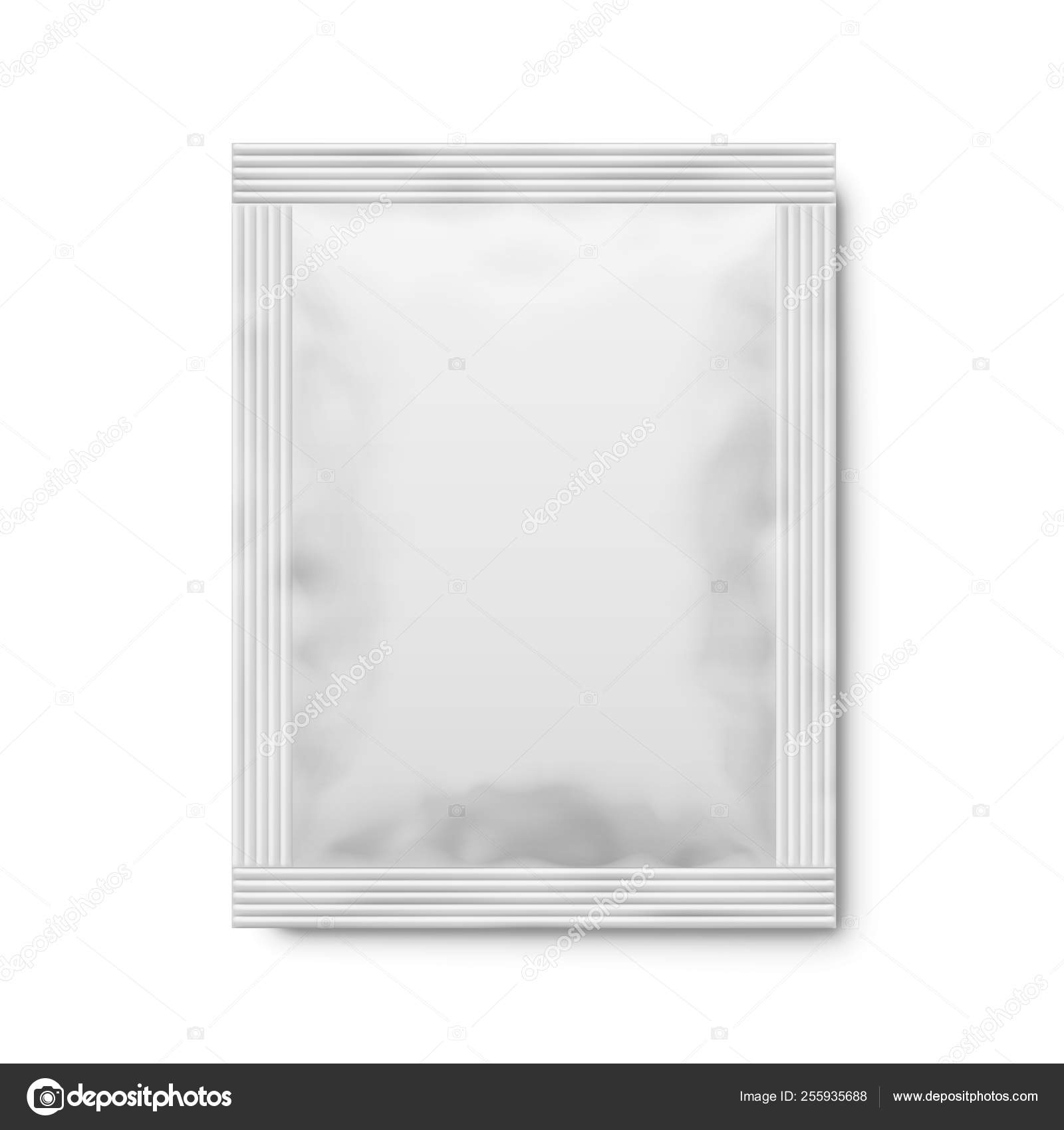 Download White Matte Paper Sachet Vector 3d Illustration Vector Image By C Gruffi Vector Stock 255935688