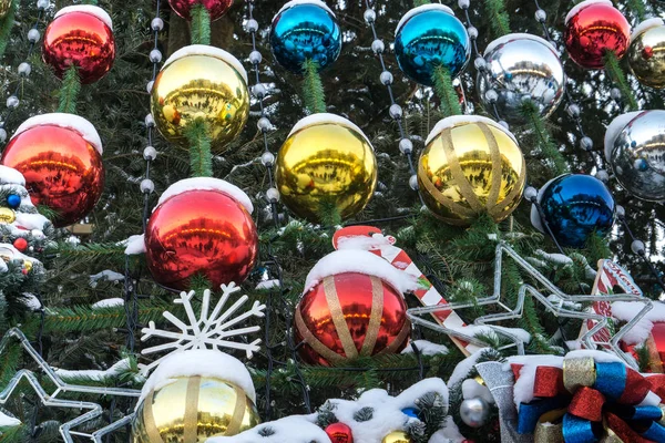Weihnachtsbaum Runde Farbe Grün — Stockfoto