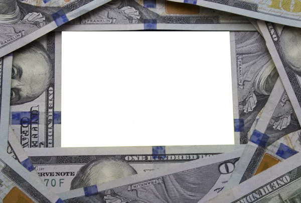 Frame Inscription Background Dollars — Stock Photo, Image