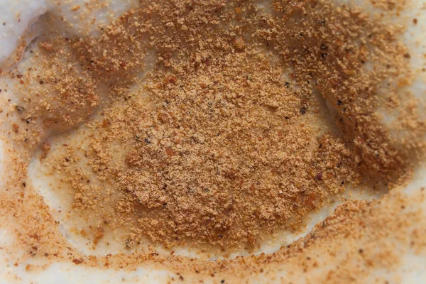 Un ve baharat grenli arka plan dokusu