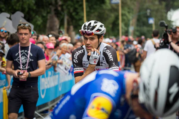 Roma Italia Mayo 2018 Ciclista Profesional Gianluca Brambilla Las Calles — Foto de Stock