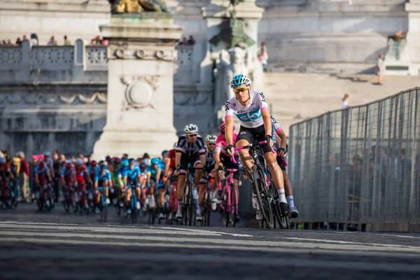 Roma Italia Mayo 2018 Grupo Ciclistas Profesionales Las Calles Roma — Foto de Stock