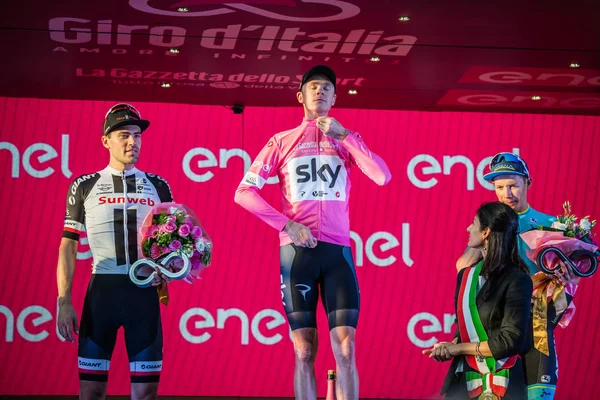 Roma Italia Mayo 2018 Chris Froome Tom Dumoulin Miguel Ángel — Foto de Stock