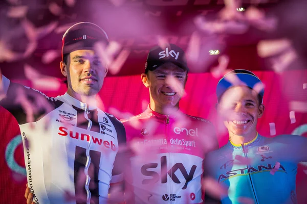 Roma Italië Mei 2018 Chris Froome Tom Dumoulin Miguel Angel — Stockfoto