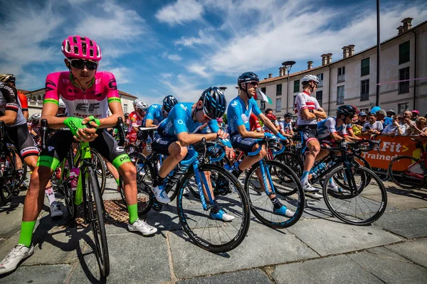 Venaria Reale Italia Mayo 2018 Ciclistas Profesionales Primera Línea Antes — Foto de Stock