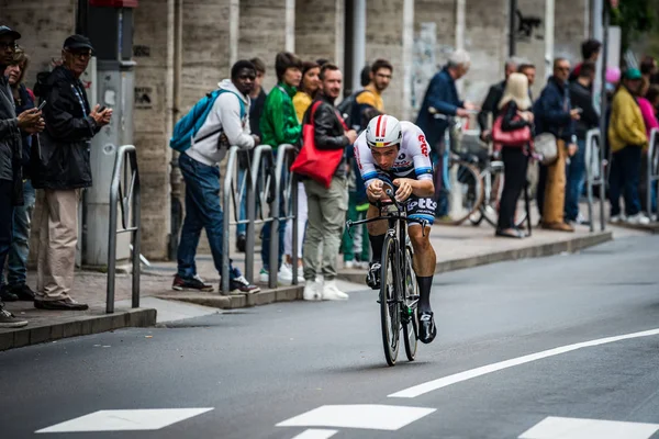 Trento Italia Mayo 2018 Ciclista Profesional Durante Etapa Contrarreloj Trento —  Fotos de Stock