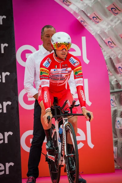 Trento Italia Mayo 2018 Ciclista Profesional Androni Giocattoli Team Listo —  Fotos de Stock