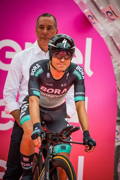 Trento Italien Mai 2018 Radprofi Team Bora Hansgrohe Bereit Für — Stockfoto