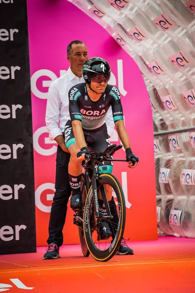 Trento Italien Mai 2018 Radprofi Team Bora Hansgrohe Bereit Für — Stockfoto