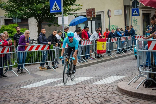 Trento Italia Mayo 2018 Ciclista Profesional Durante Etapa Contrarreloj Trento — Foto de Stock