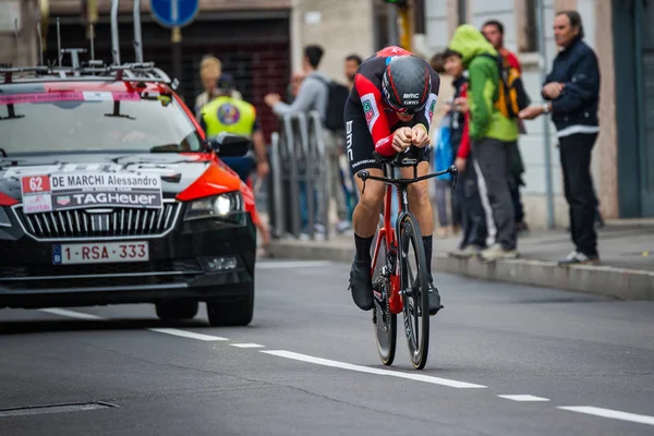 Trento Italia Mayo 2018 Ciclista Profesional Durante Etapa Contrarreloj Trento — Foto de Stock