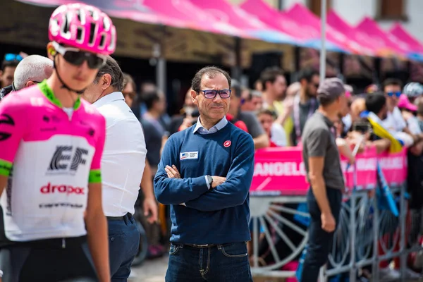 Tolmezzo Italy May 2018 Professional Cycling Shortly Hard Montain Stage — Stock Photo, Image