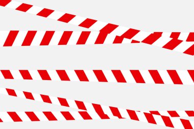 Tehlike Hattı 3D. Vektör illüstrasyonu EPS10