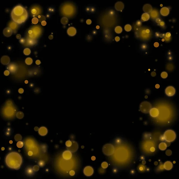 テクスチャの背景抽象的な黒と白や銀 金のグリッターとクリスマスのためのエレガントな 白い塵 スパークリング魔法の塵粒子 魔法の概念 ボケ効果のあるアブストラクト背景 — ストックベクタ