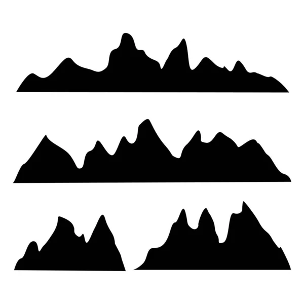 Bellissimo Paesaggio Montano Sfondo Naturale Illustrazione Vettoriale Fondali Striscioni Stampe — Vettoriale Stock