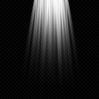 Işık kaynakları, konser ışıkları, spot ışıkları. Konser ışıkları ve ışık, web tasarımı illüstrasyonu için aydınlatılmış spot ışıkları.