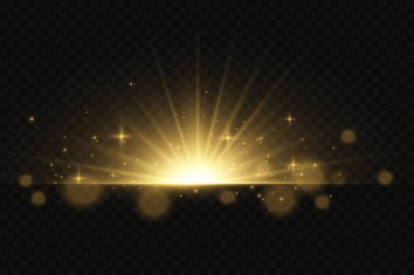 Şeffaf bir arkaplanda yanıp sönen ışıklar ve parıltılar.. 