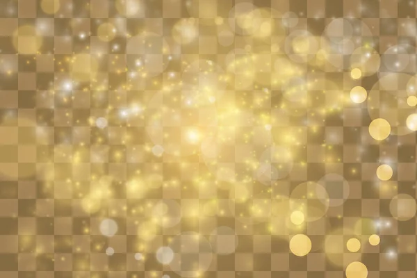 Vector Gold Glitzerpartikel Hintergrundeffekt Für Luxus Grußkarte Reich Funkelnde Textur — Stockvektor