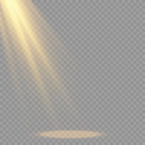 Вектор Прозорого Сонячного Світла Спеціальної Лінзи Спалаху Світла Effect Front — стоковий вектор