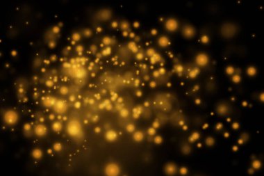 Altın soyut bokeh arkaplanı.