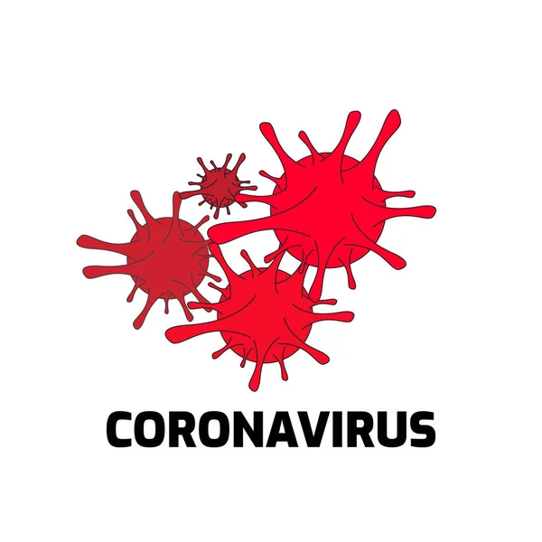 코로나 바이러스 Coronavirus Covid 예이다 차이나에서 바이러스 벡터의 — 스톡 벡터