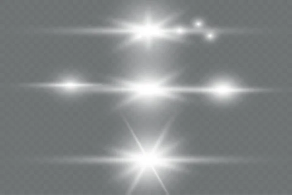 Isolierte Magische Lichteffekte Staubfunkeln — Stockvektor