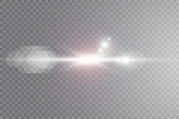 반투명의 플래시가 시킨다 전면의 플래시 플래시 반사체는 방사의 빛으로 흐릿하게 — 스톡 벡터