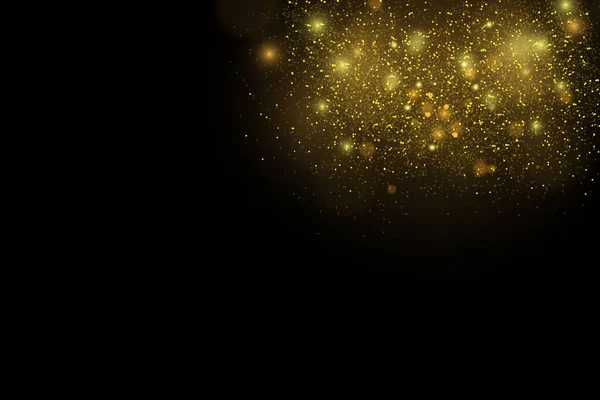 黄金と白の輝き抽象的なボケの背景クリスマス — ストックベクタ