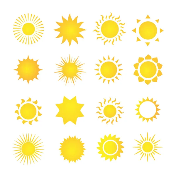 Sonnenuntergang Star Logo Symbol Für Sommer Natur Himmel Sommer Sonnensilhouette — Stockvektor