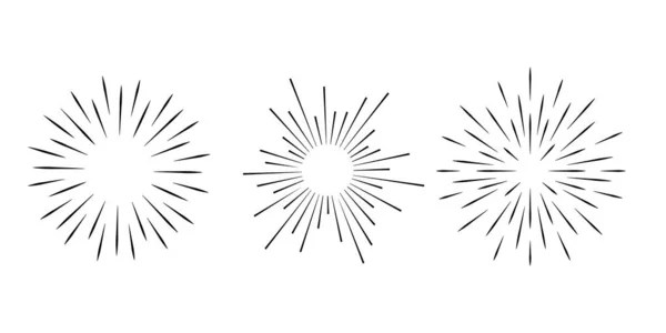 Αντηλιακή Μουτζούρα Χειροκίνητη Έκρηξη Αστεριού Εικονογραφημένο Στοιχείο Σχεδιασμού — Διανυσματικό Αρχείο