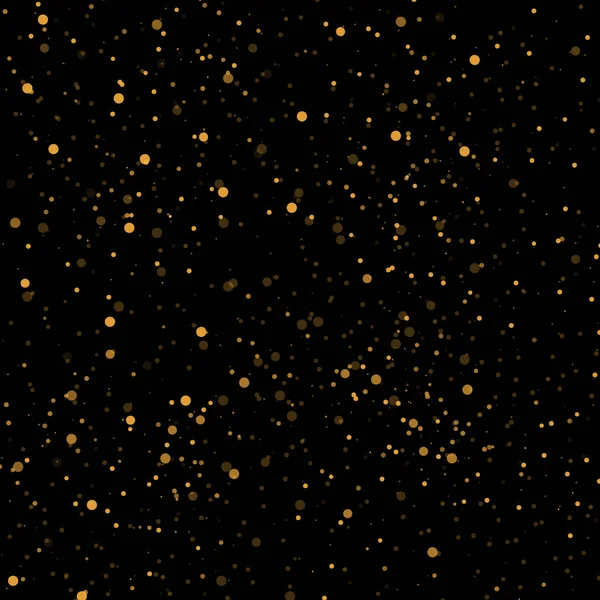 Абстрактний Золотий Боке Чорним Тлом — стоковий вектор