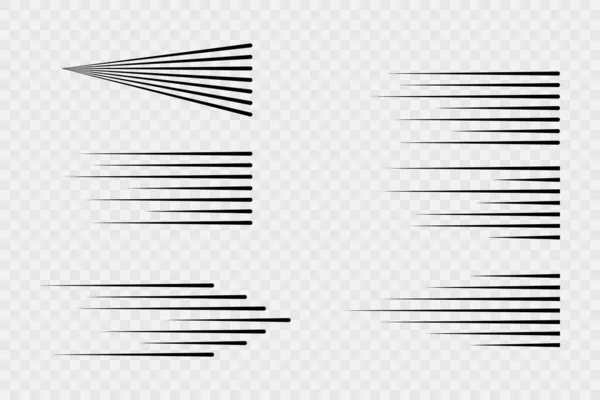 Швидкісні Лінії Ізольовані Набір Знаків Руху — стоковий вектор