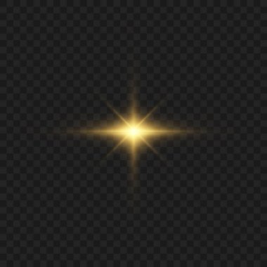 Işığın, ışığın, patlamanın ve yıldızların parlayan etkileri