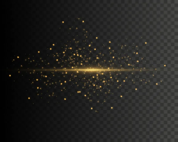 Efeito Luz Dourada Elegante Raios Laser Abstratos Luz Raios Néon —  Vetores de Stock