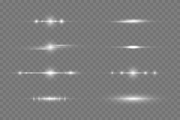 Efecto Luz Destello Lente Especial Luz Solar Transparente Vectorial — Archivo Imágenes Vectoriales