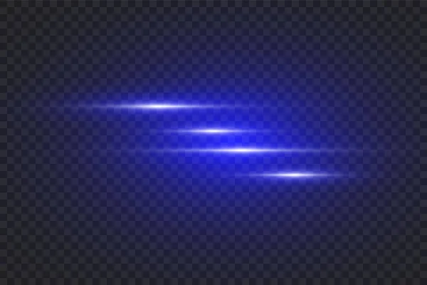 Işıklar Çizgiler Karanlık Bir Arkaplanda Hızla Ilerler Işık Efekti Tasarımı — Stok Vektör