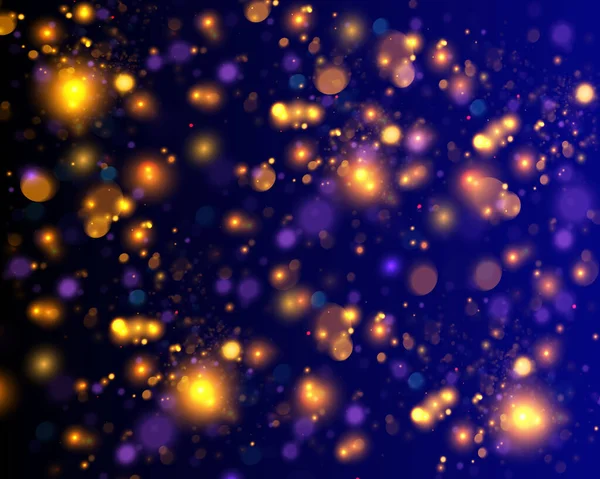 Textur Glitzern Und Elegant Für Weihnachten Funkelnde Magische Goldstaubpartikel Magisches — Stockvektor