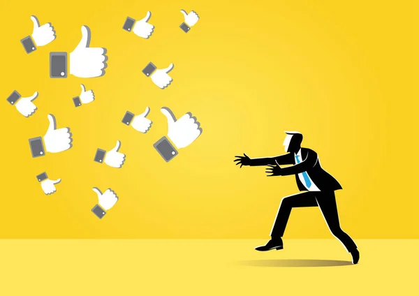 Bir örnek gibi sosyal medya takip işadamı'nın sembolü