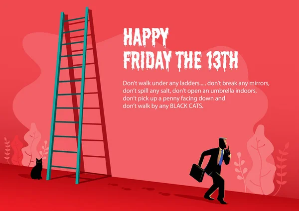 Happy Friday de 13e vector illustratie — Stockvector