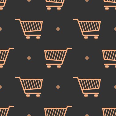 Alışveriş sembolü desen tasarımı