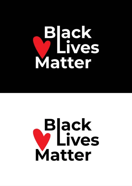 Black Lives Matter Logó Koncepciói — Stock Vector