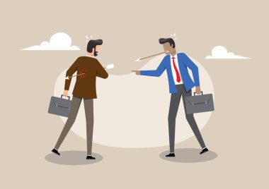 Aynı şeyi farklı bir şekilde gördükleri için, tartışan ya da tartışan insanların bir göstergesi, ki bu tartışmalarda, müzakerelerde ve iş dünyasında yaygın bir durumdur..