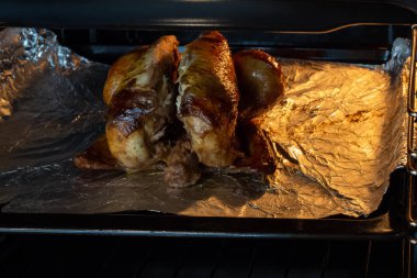 Fırında hindi iştah açıcı kızartma