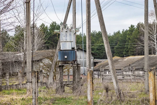 Electrical substation, high voltage transformer