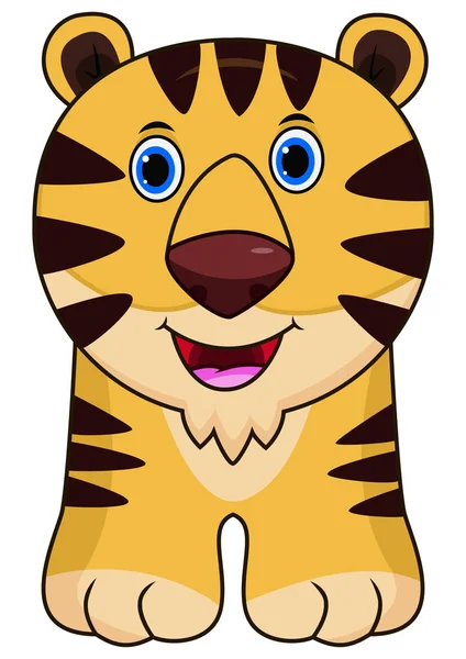 Vector Illustration Cartoon Funny Cheetah — Stock Vector